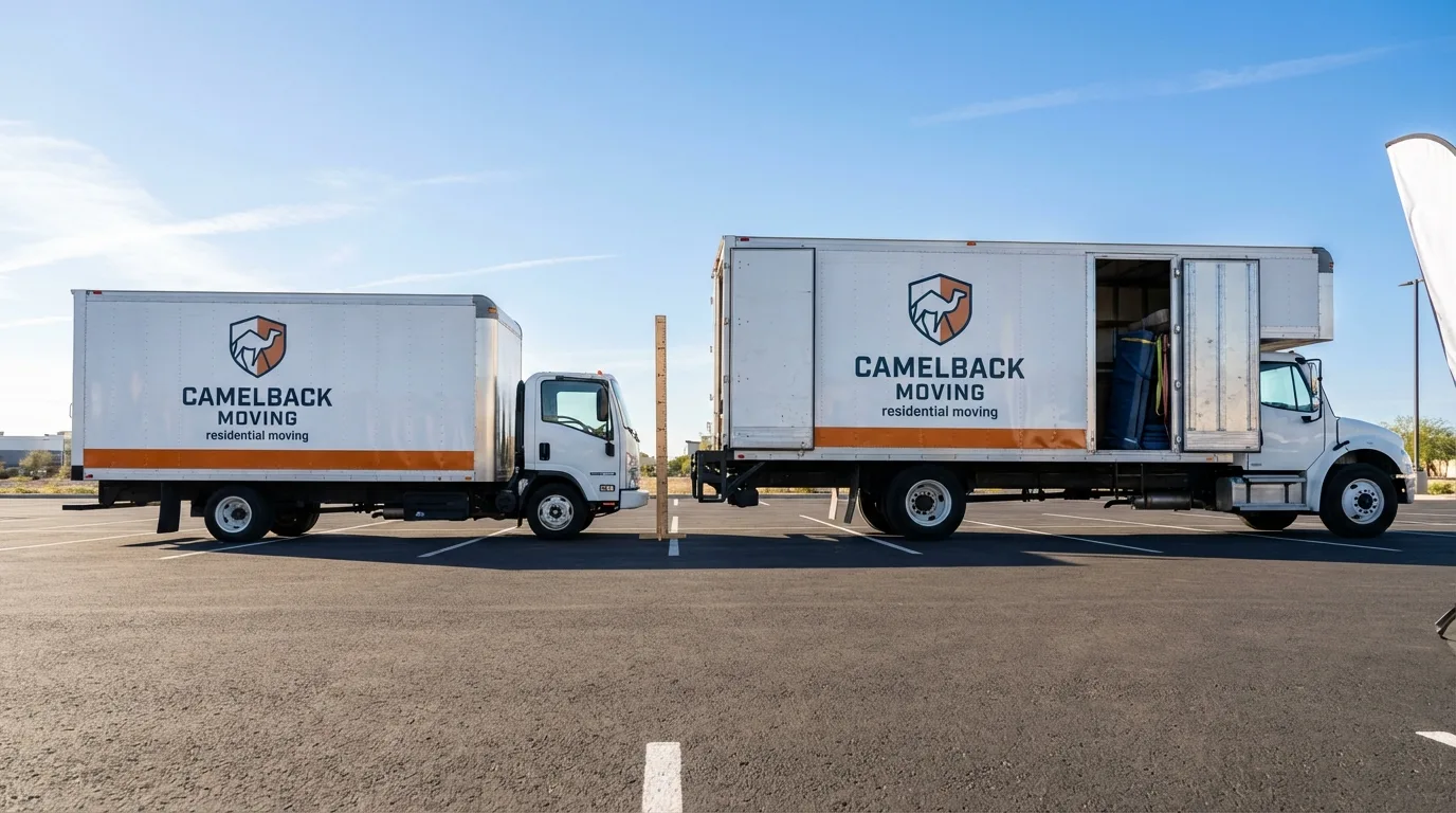 Moving truck size capacity guide in Brownfield